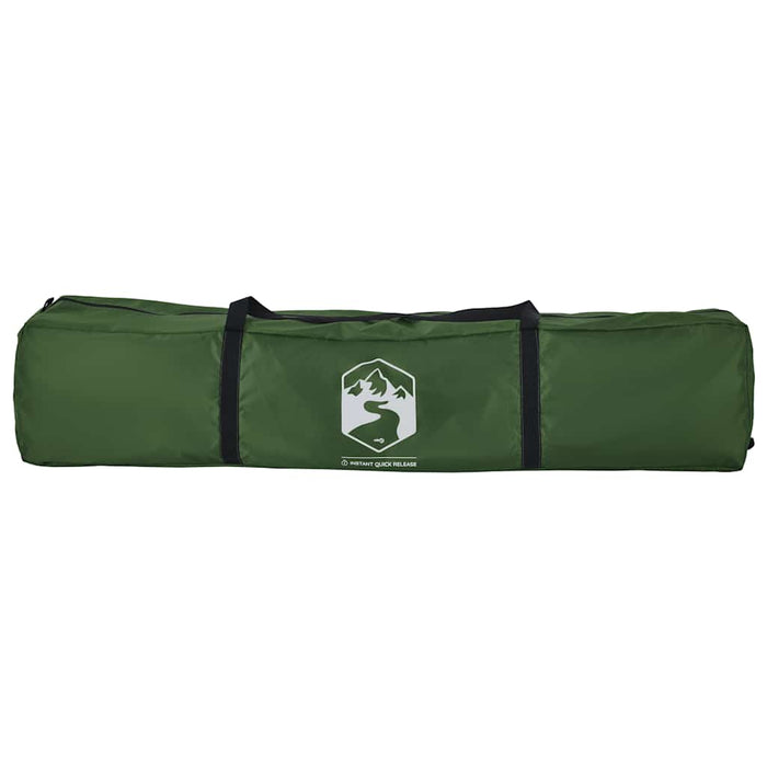 Tenda a Cupola da Campeggio 4 Persone Verde a Rilascio Rapido