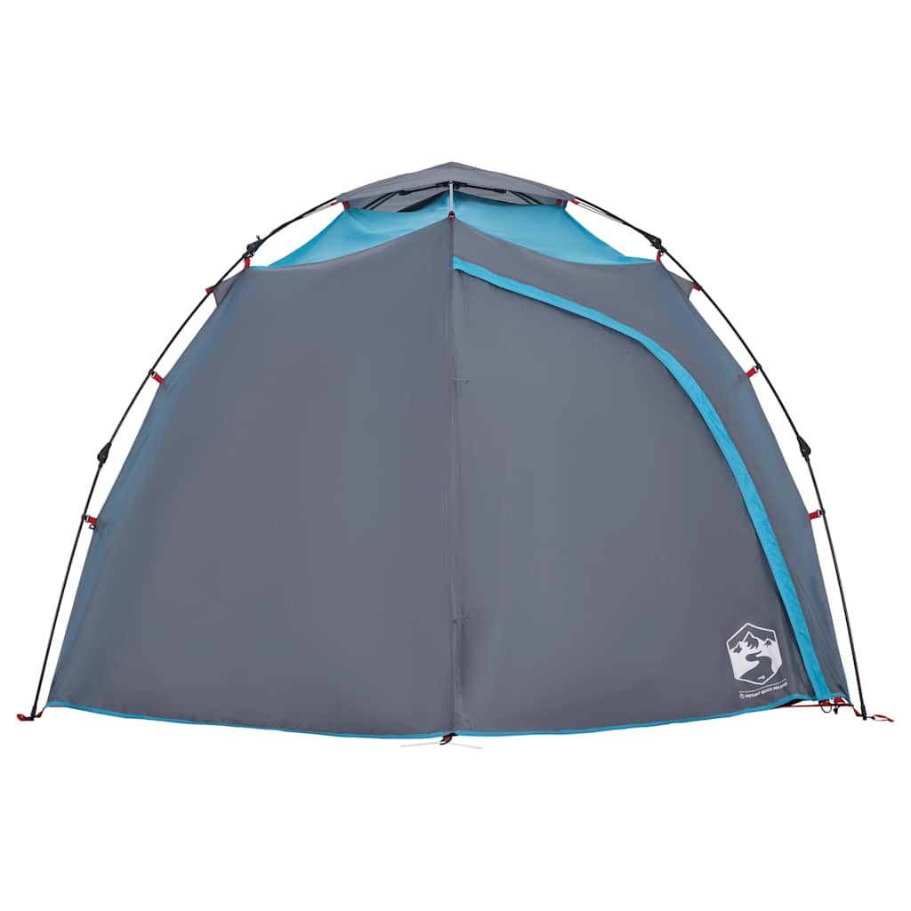 Tenda a Cupola da Campeggio 4 Persone Blu a Rilascio Rapido 4004243