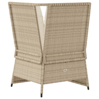 vidaXL Divano Angolare da Giardino con Cuscini Beige in Polyrattan