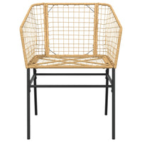 Sedie da Giardino 2 pz Marroni in Polyrattan