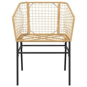 Sedie da Giardino 2 pz Marroni in Polyrattan 369099