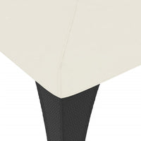 vidaXL Gazebo con Tetto Doppio Crema 2,98x2,98 m in Acciaio