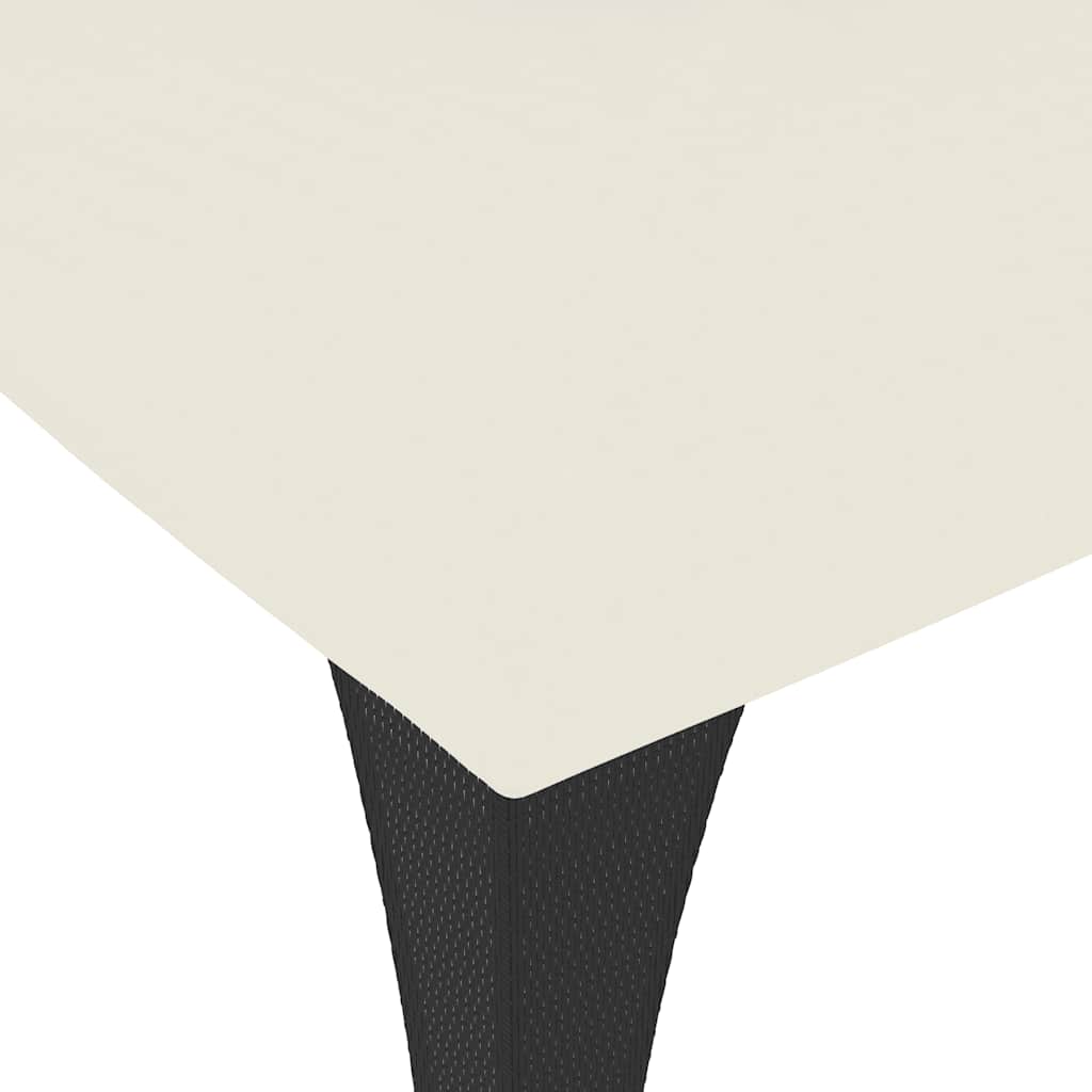 vidaXL Gazebo con Tetto Doppio Crema 3,98x2,98 m in Acciaio