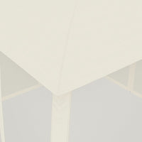 Gazebo con Tetto Doppio e Pareti Rete Crema 2,93x2,93 m Acciaio 368448