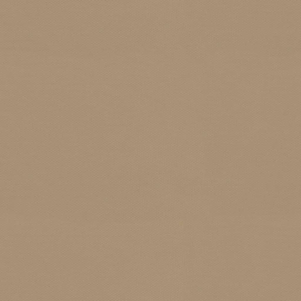 Gazebo con Tetto Doppio/Pareti Rete Tortora 2,93x2,93 m Acciaio 368450