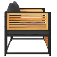 Sedia da Giardino con Cuscini in Legno Massello di Acacia 367641