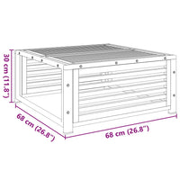 Tavolo da Giardino 68x68x30 cm in Legno Massello di Acacia 367644