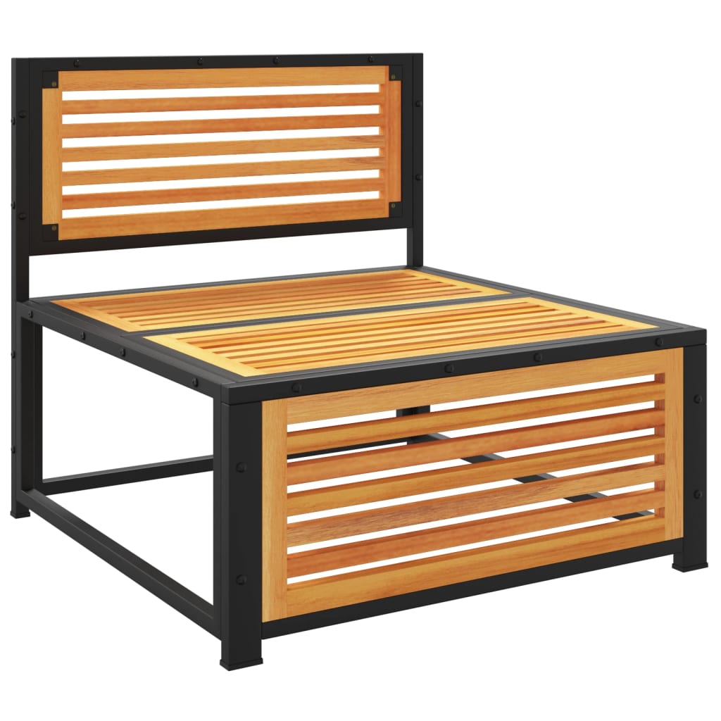 Divano da Giardino Senza Braccioli con Cuscini Massello Acacia 367646