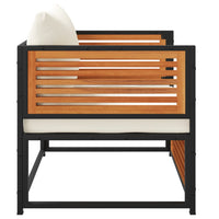 Sedia da Giardino con Cuscini in Legno Massello di Acacia 367648