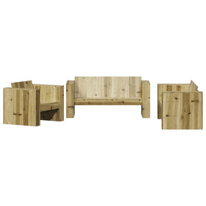 Set Salotto da Giardino 2 pz in Legno Impregnato di Pino 3216898
