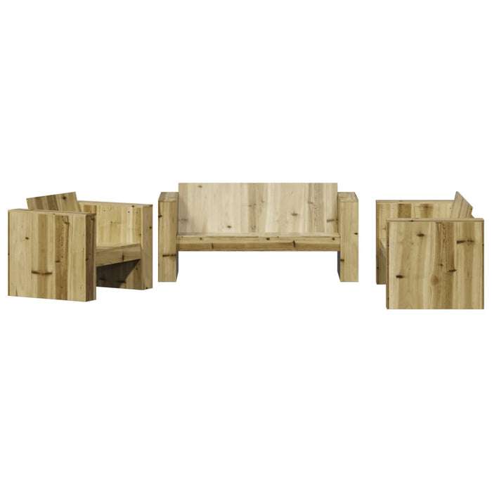 Set Salotto da Giardino 2 pz in Legno Impregnato di Pino 3216898