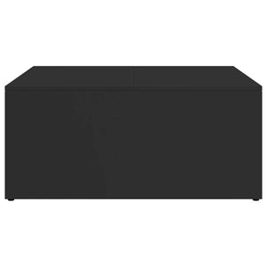 Tavolini Impilabili 2pz Neri in Legno Multistrato e Metallo