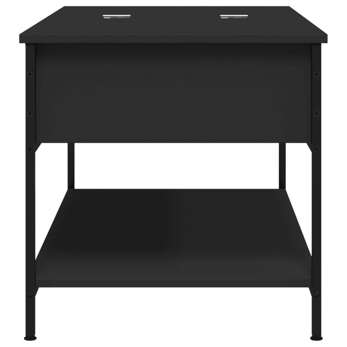 Tavolino da Salotto Nero 100x50x50cm Legno Multistrato Metallo 845346