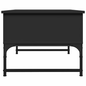Tavolino da Salotto Nero 70x50x40 cm Legno Multistrato Metallo 845371