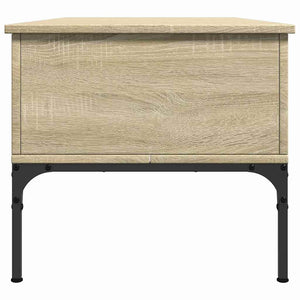 Tavolino-Tavolino da soggiorno-Tavolo Rovere Sonoma 100x50x45 cm Legno Multistrato e Metallo 899926