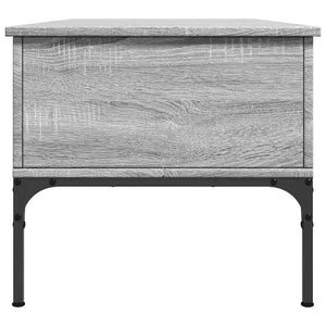 Tavolino-Tavolino da soggiorno-Tavolo Grigio Sonoma 100x50x45 cm Legno Multistrato e Metallo 245325