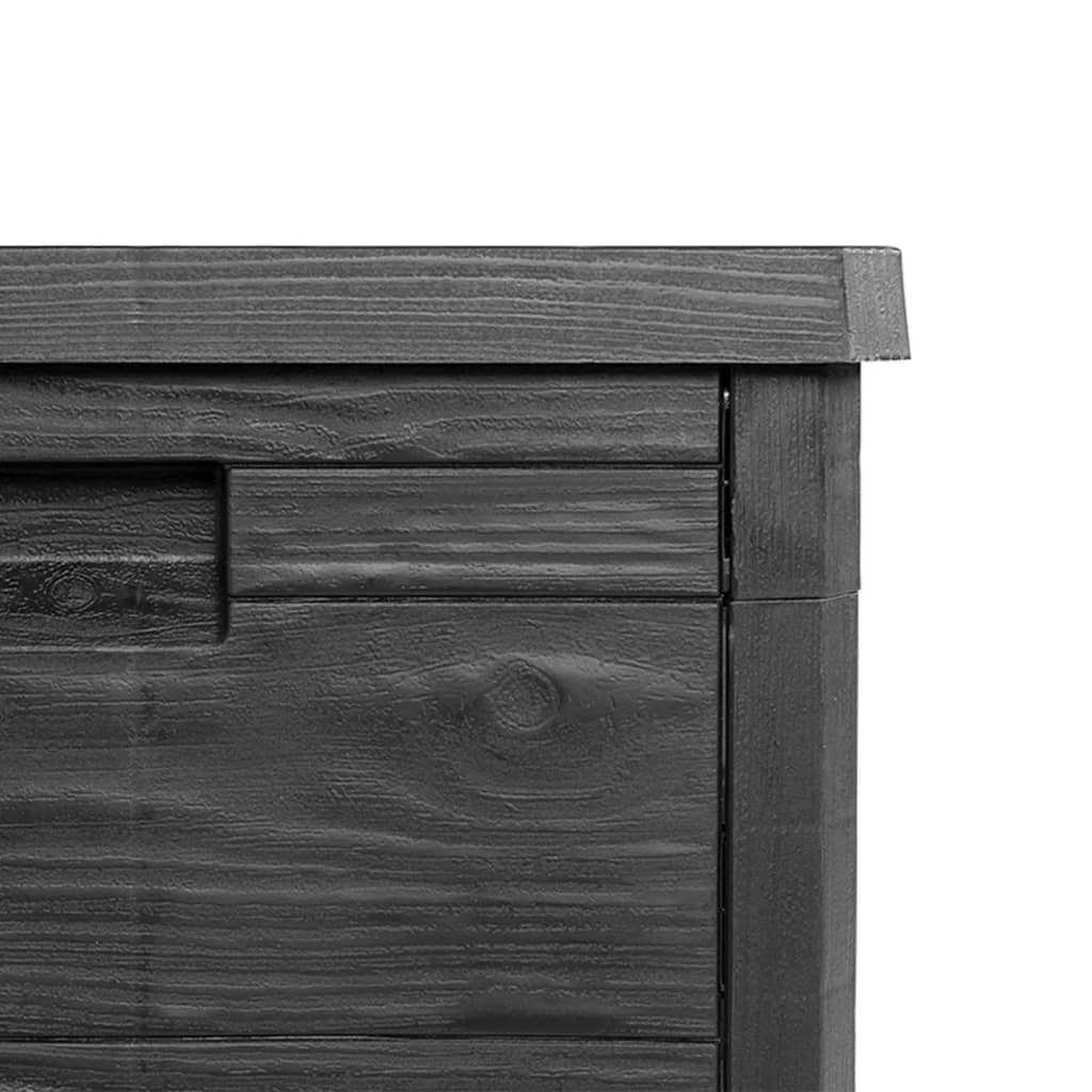 Contenitore Cuscini Antracite 77,5x44,5x53 cm in Polipropilene