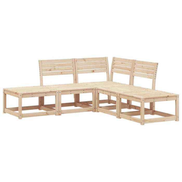 Set Divani da Giardino 5 pz in Legno Massello di Pino 3216955