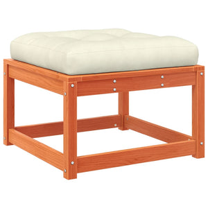 Set Divani Giardino 6pz con Cuscini Marrone Cera Massello Pino 3217037