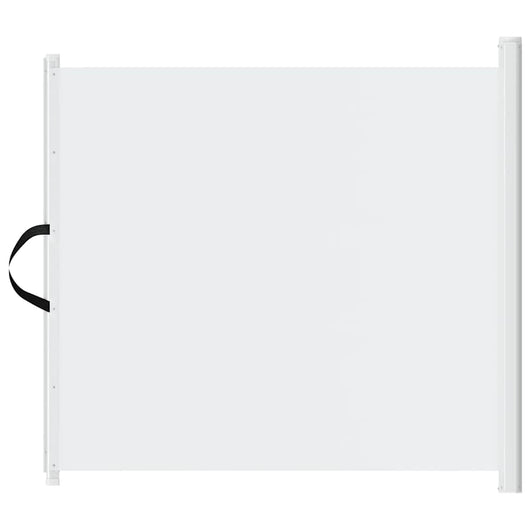 Cancelletto Retrattile per Animali Domestici Bianco 102,5x125cm