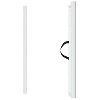 Cancelletto Retrattile per Animali Domestici Bianco 102,5x125cm