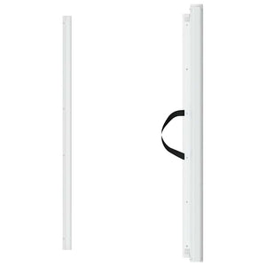 Cancelletto Retrattile per Animali Domestici Bianco 102,5x125cm