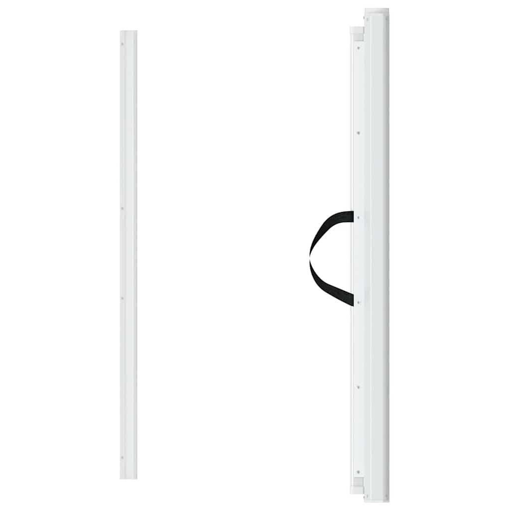 Cancelletto Retrattile per Animali Domestici Bianco 102,5x125cm 4004129