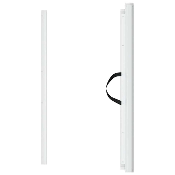 Cancelletto Retrattile per Animali Domestici Bianco 102,5x125cm 4004129