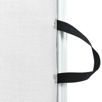 Cancelletto Retrattile per Animali Domestici Bianco 102,5x125cm
