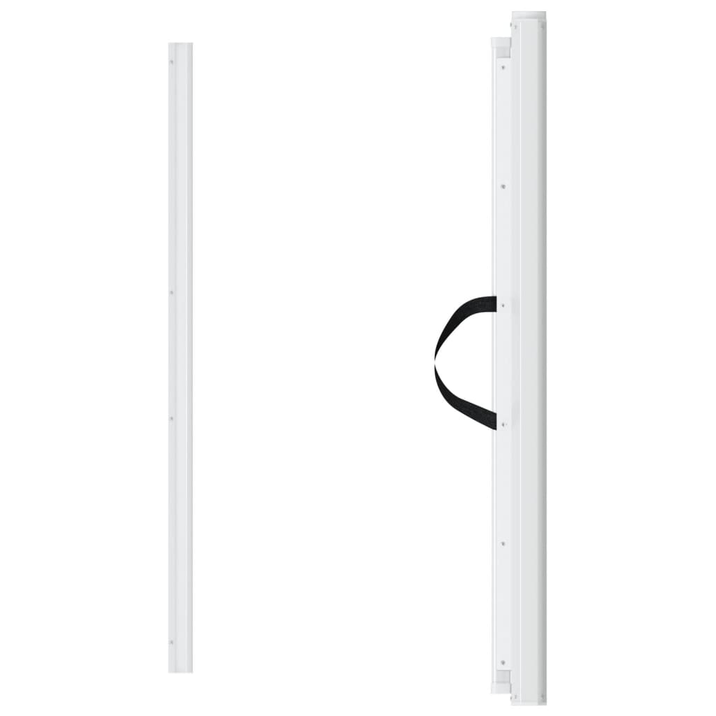 Cancelletto Retrattile per Animali Domestici Bianco 117,5x125cm 4004130