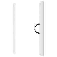 Cancelletto Retrattile per Animali Domestici Bianco 117,5x125cm 4004130