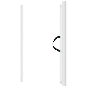 Cancelletto Retrattile per Animali Domestici Bianco 117,5x125cm 4004130