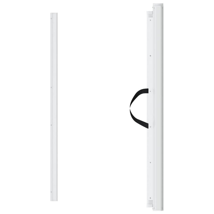 Cancelletto Retrattile per Animali Domestici Bianco 117,5x125cm 4004130