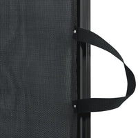 Cancelletto Retrattile per Animali Domestici Nero 82,5x125 cm