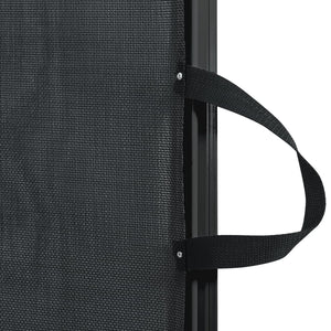 Cancelletto Retrattile per Animali Domestici Nero 82,5x125 cm