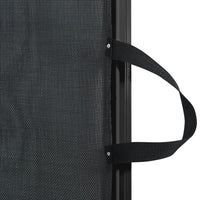 Cancelletto Retrattile per Animali Domestici Nero 102,5x125 cm