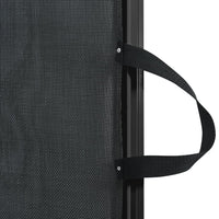 Cancelletto Retrattile per Animali Domestici Nero 117,5x125 cm