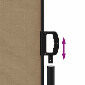 Tenda da Sole Laterale Retrattile Tortora 117x300 cm 4004289