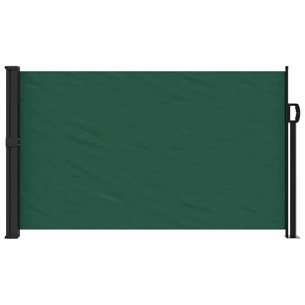 Tenda da Sole Laterale Retrattile Verde Scuro 117x300 cm