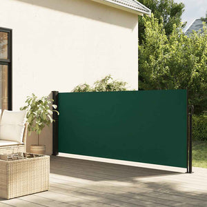 Tenda da Sole Laterale Retrattile Verde Scuro 117x300 cm 4004290