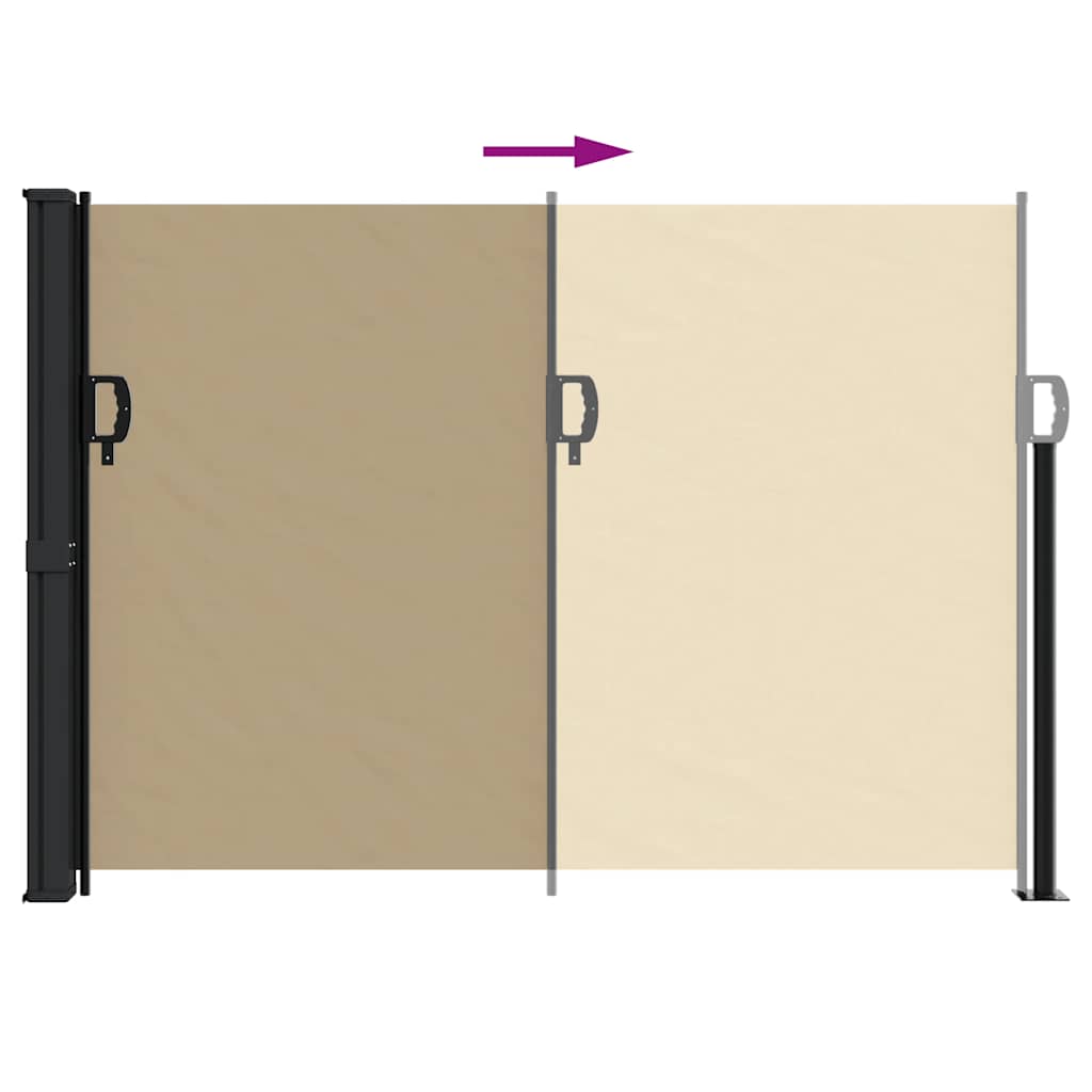 Tenda da Sole Laterale Retrattile Beige 140x300 cm 4004300