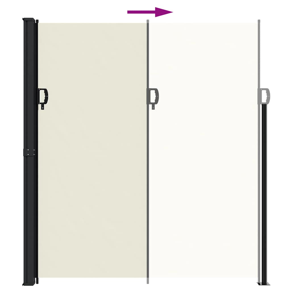 Tenda da Sole Laterale Retrattile Crema 220x300 cm 4004370