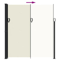 Tenda da Sole Laterale Retrattile Crema 220x300 cm 4004370