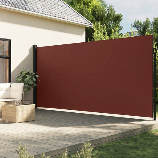 Tenda da Sole Laterale Retrattile Marrone 220x300 cm 4004374