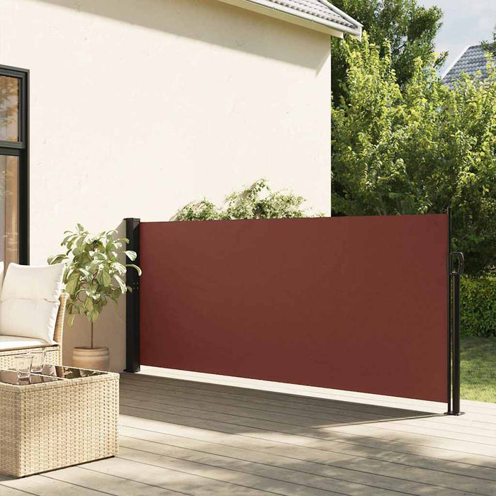 Tenda da Sole Laterale Retrattile Marrone 100x500 cm 4004389