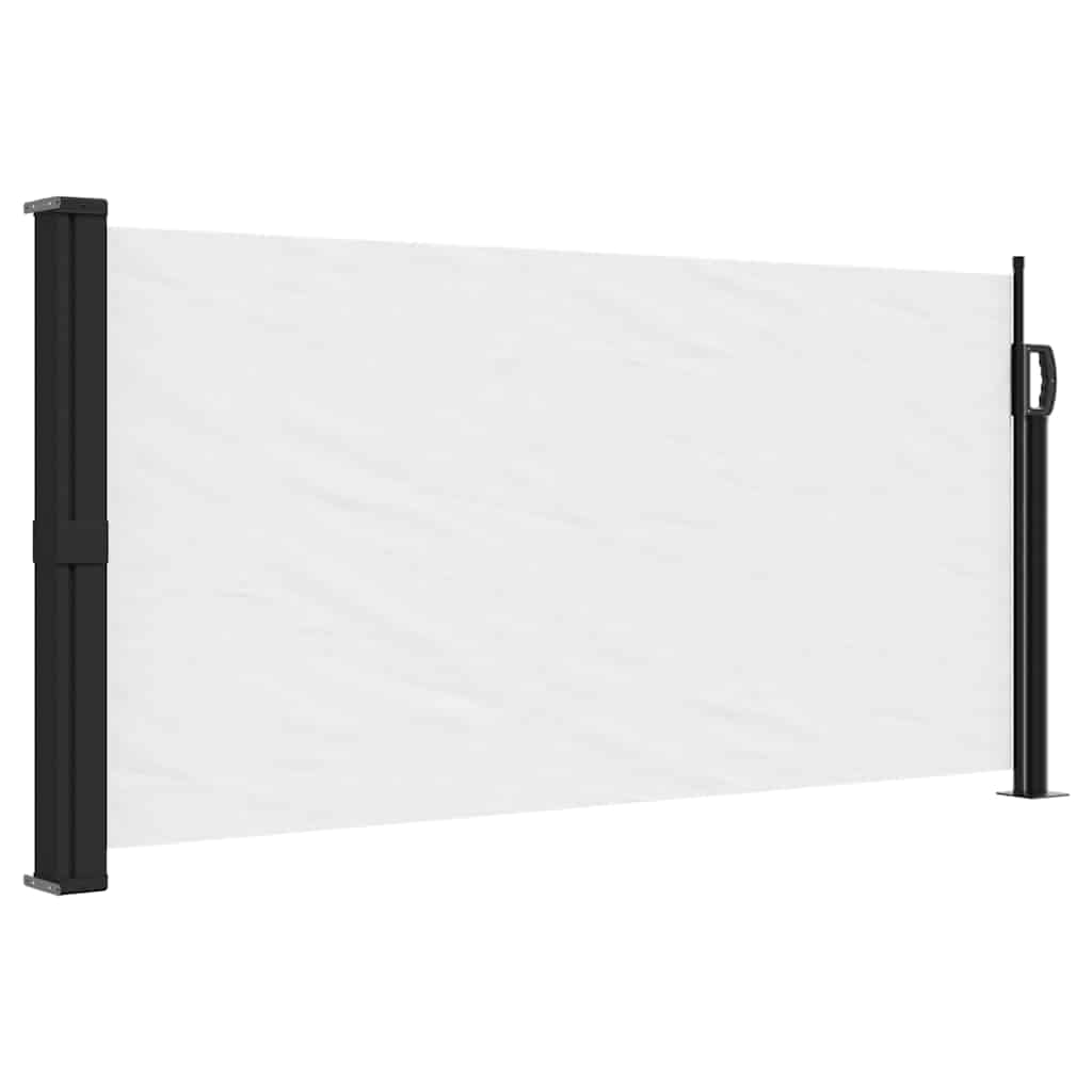 Tenda da Sole Laterale Retrattile Bianco 100x500 cm 4004391
