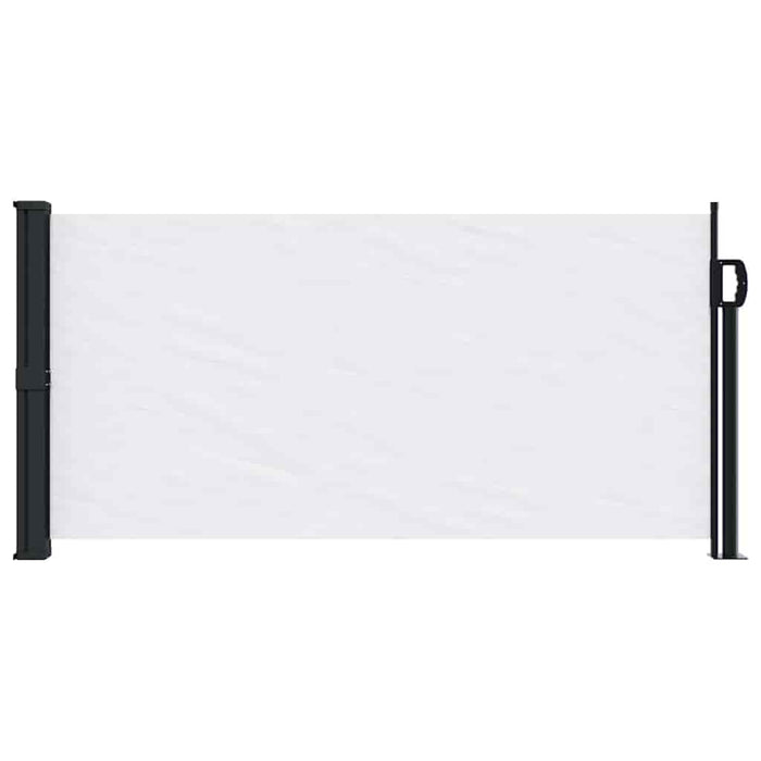 Tenda da Sole Laterale Retrattile Bianco 100x500 cm 4004391