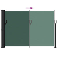 Tenda da Sole Laterale Retrattile Verde Scuro 140x500 cm 4004425