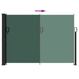 Tenda da Sole Laterale Retrattile Verde Scuro 140x500 cm 4004425