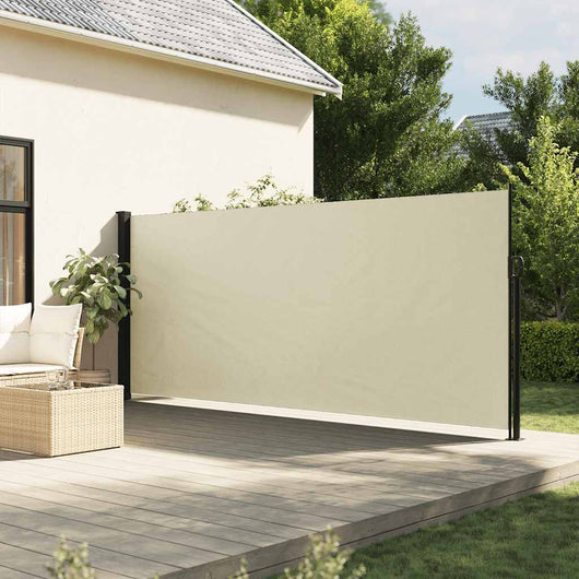 Tenda da Sole Laterale Retrattile Crema 160x500 cm 4004430